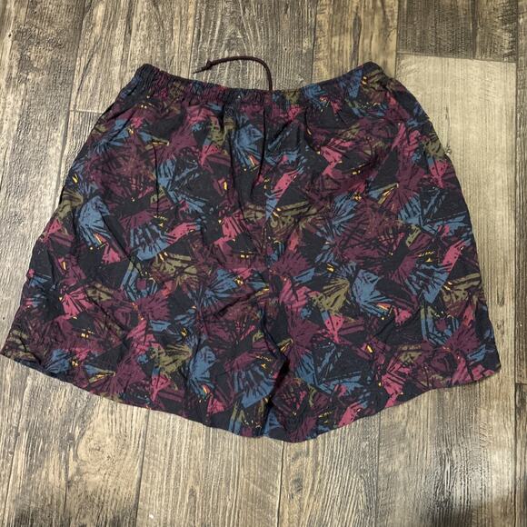 Vintage 90’s Nike athletic shorts, purple black print, 14 women’s Medium Large - Picture 6 of 6